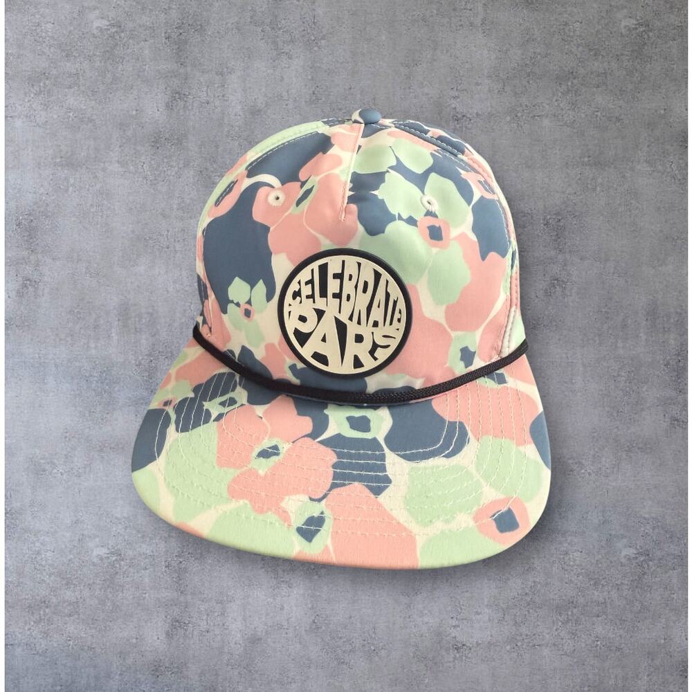 Swannies Siggy Floral Celebrate Pars Mens Waterproof Golf Baseball Cap